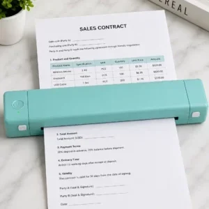 Compact Wireless Document Scanner - Portable Solution for Professionals & Students